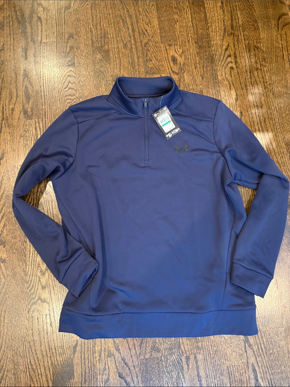 Under Armour Navy Blue Half-Zip Performance Pullover large